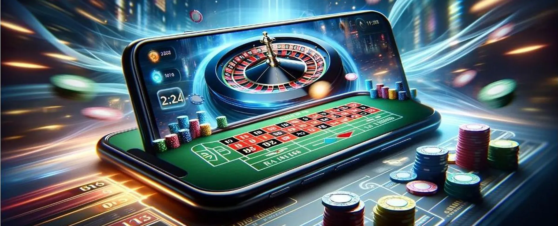 Jilipark Poker Table with Cards and Chips